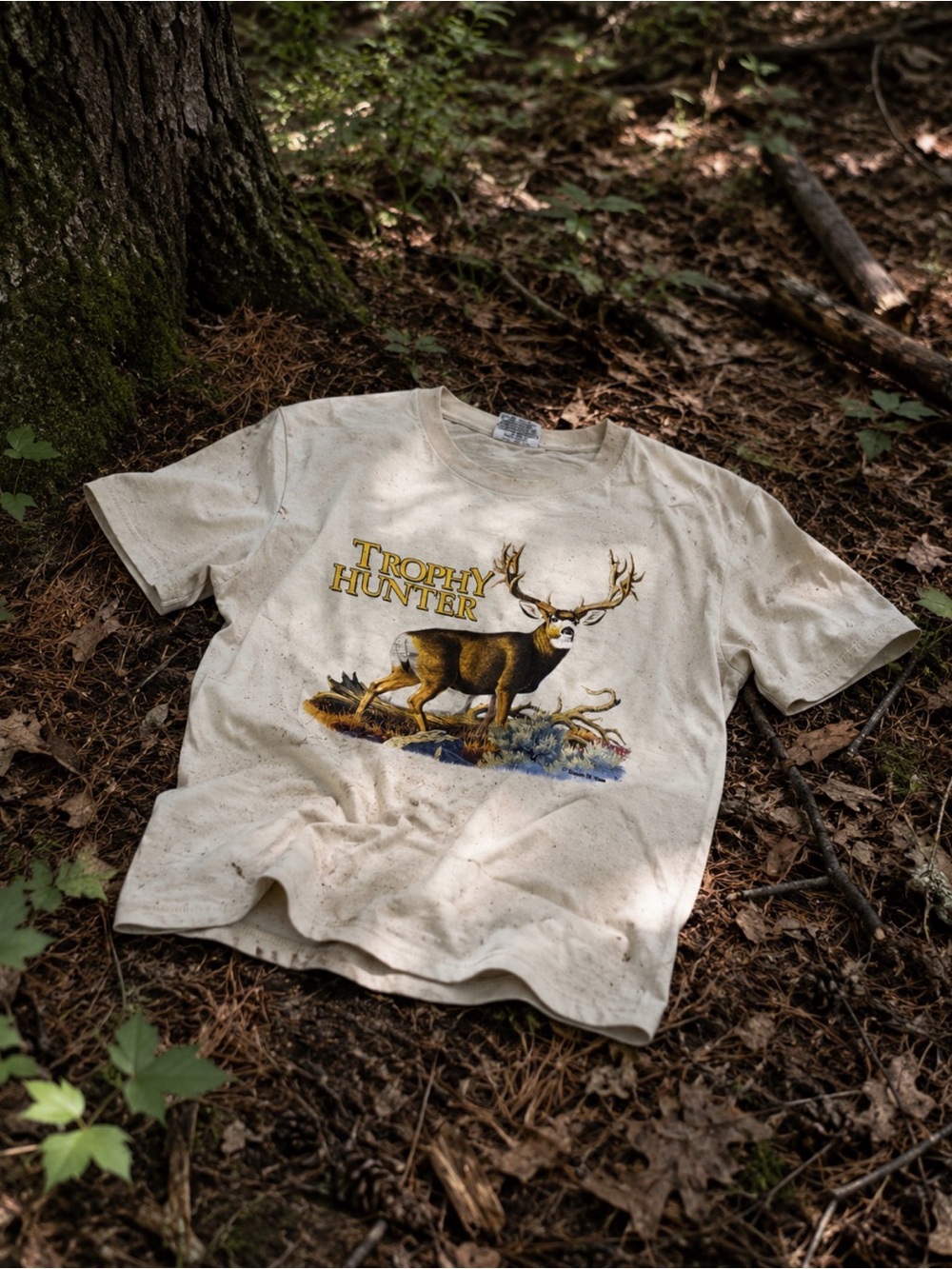 Vintage Lee Deer Hunting “Trophy Hunter” Shirt Large Bin 1
